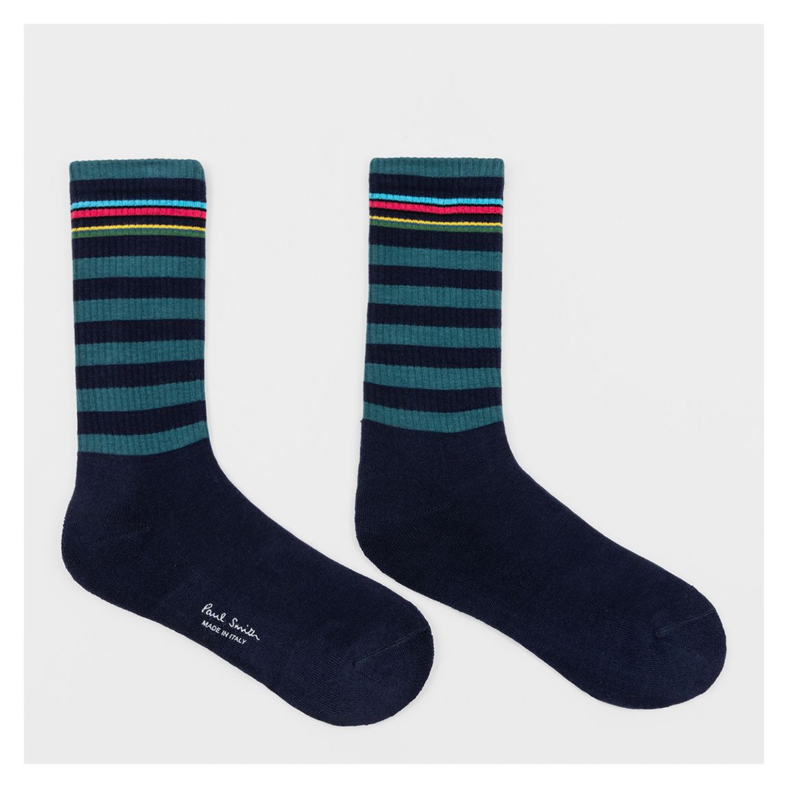 Navy Cillian Stripe Sport Socks main product photo