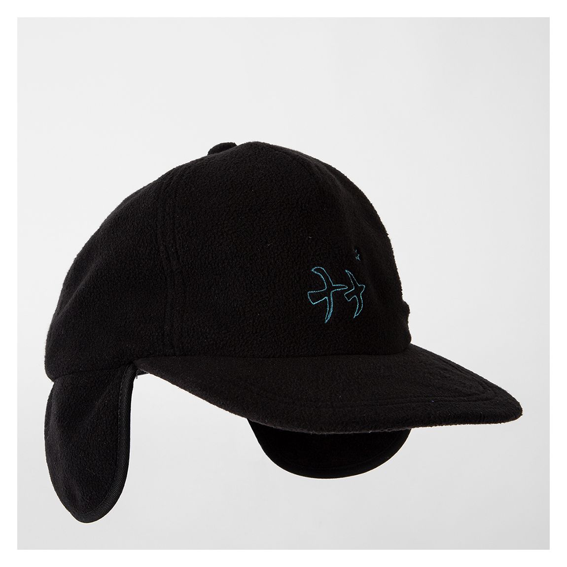Black Fleece Ear Flap Hat main product photo