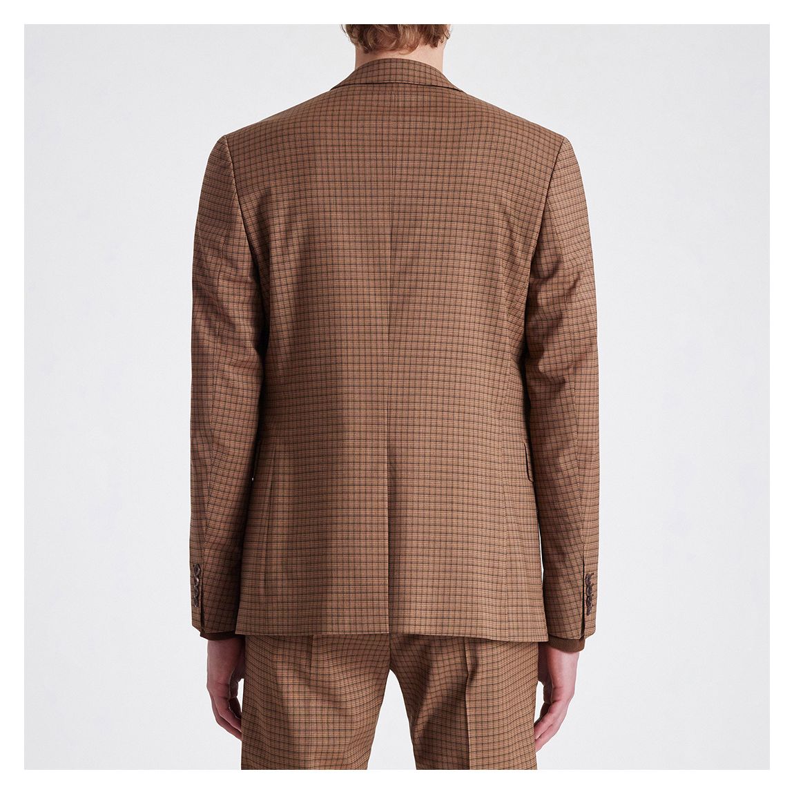 Brown Check Wool Blazer main product photo