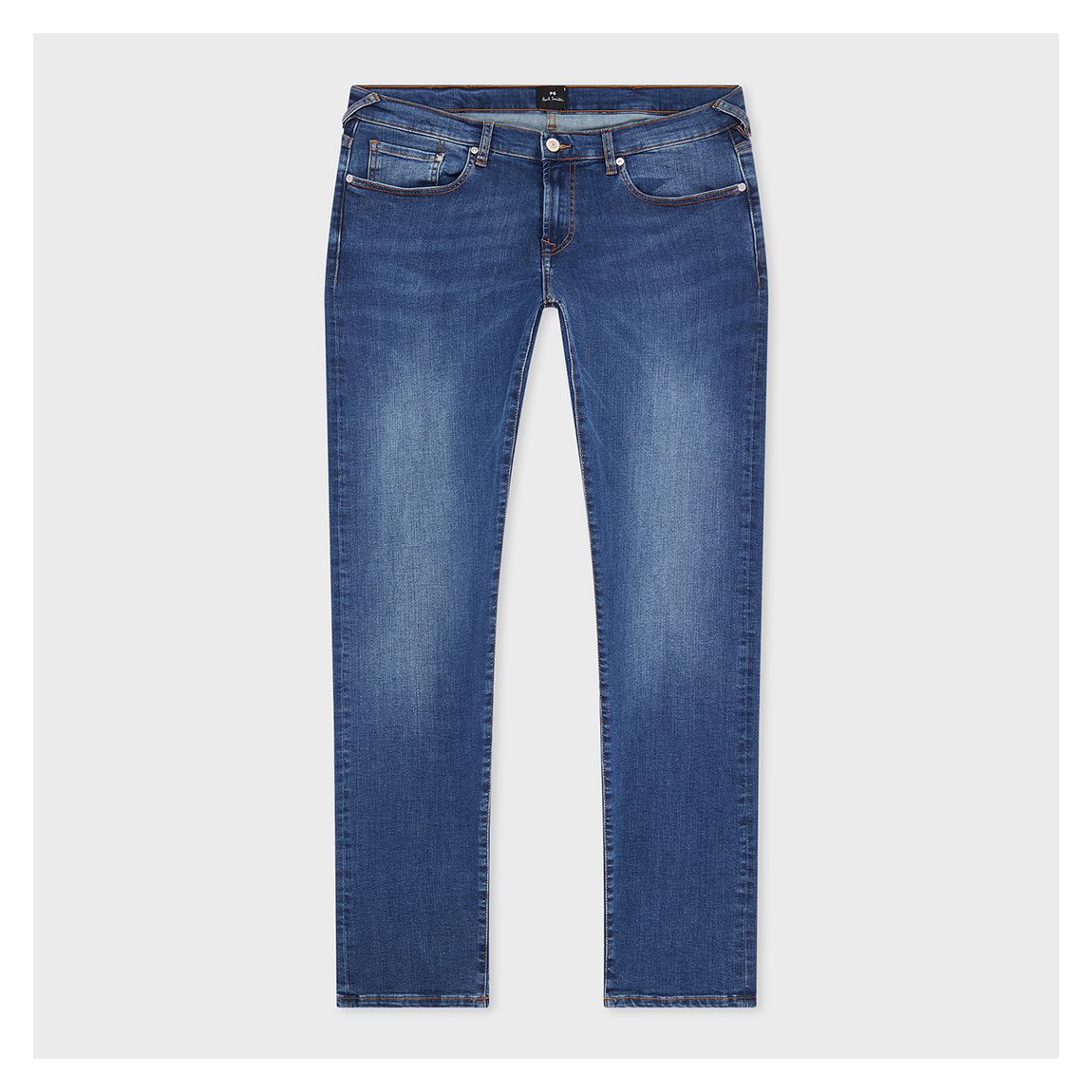 Mid Wash Tapered Fit Jeans main product photo