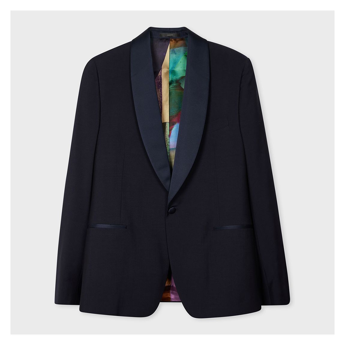 Navy Scoop Mohair Blend Blazer main product photo