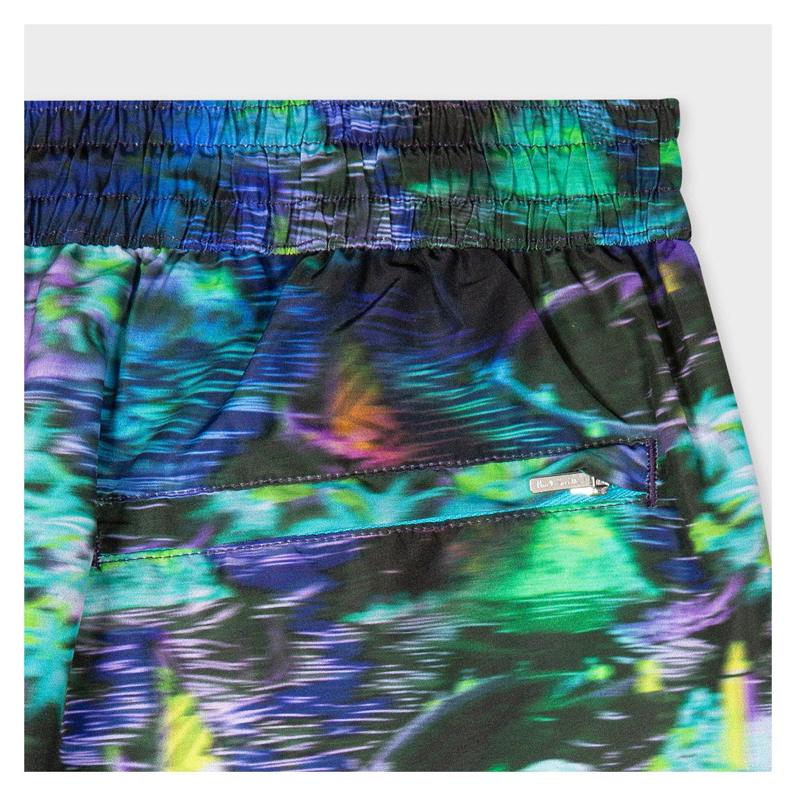 Navy Hawaii Print Swimming Shorts main product photo