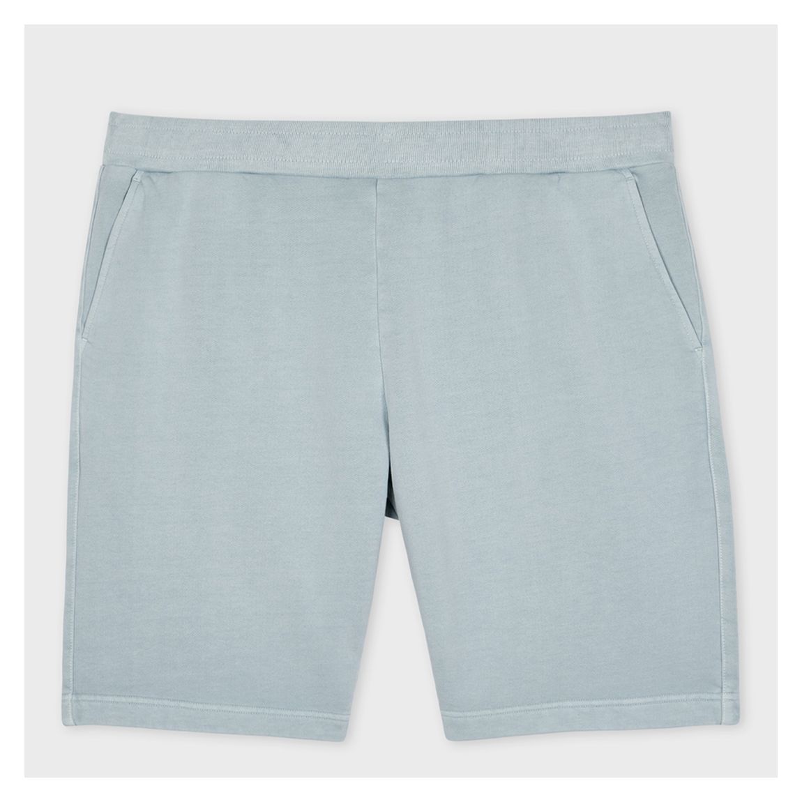 Light Blue Elasticated Cotton Sweat Shorts main product photo