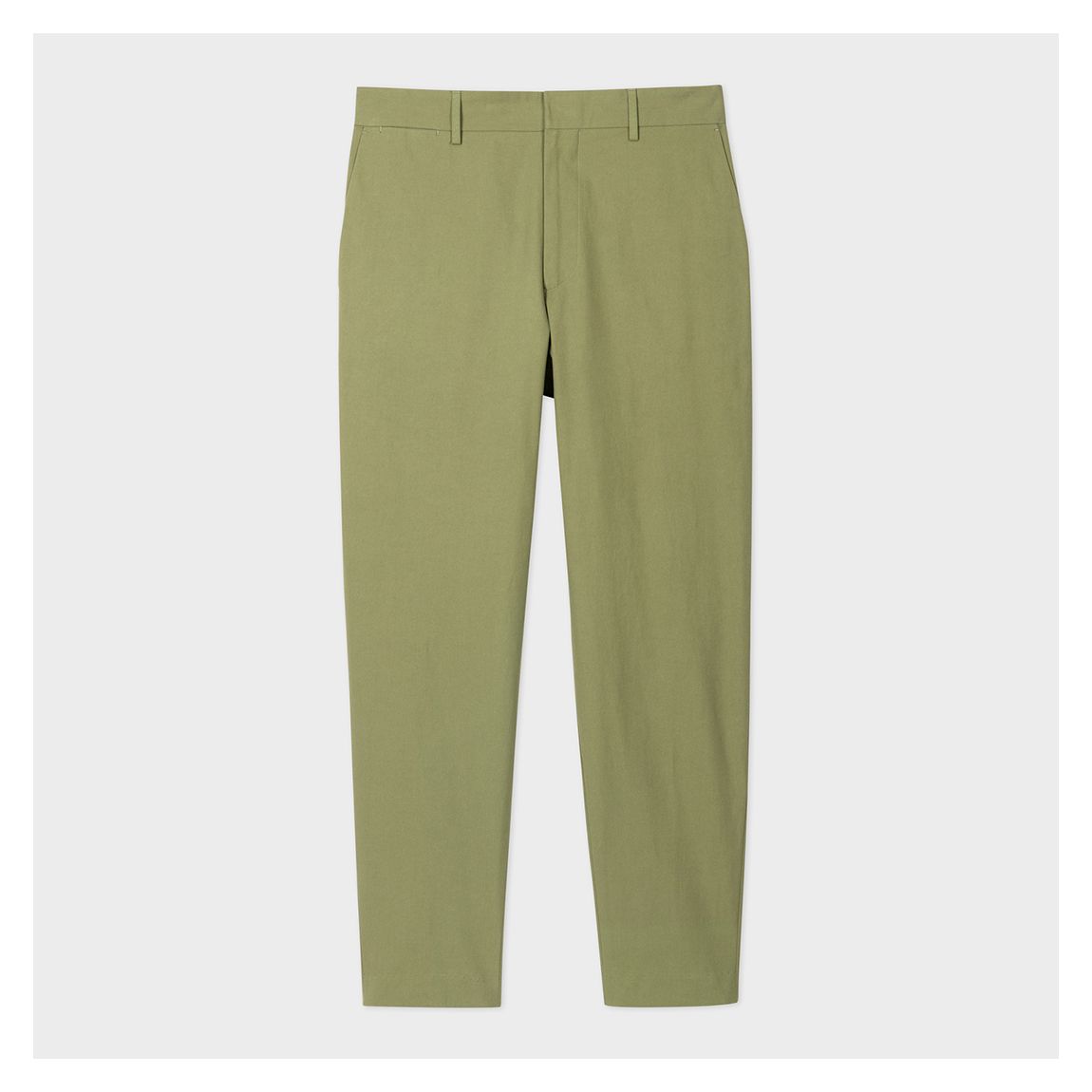 Khaki Tapered Cotton Trousers main product photo