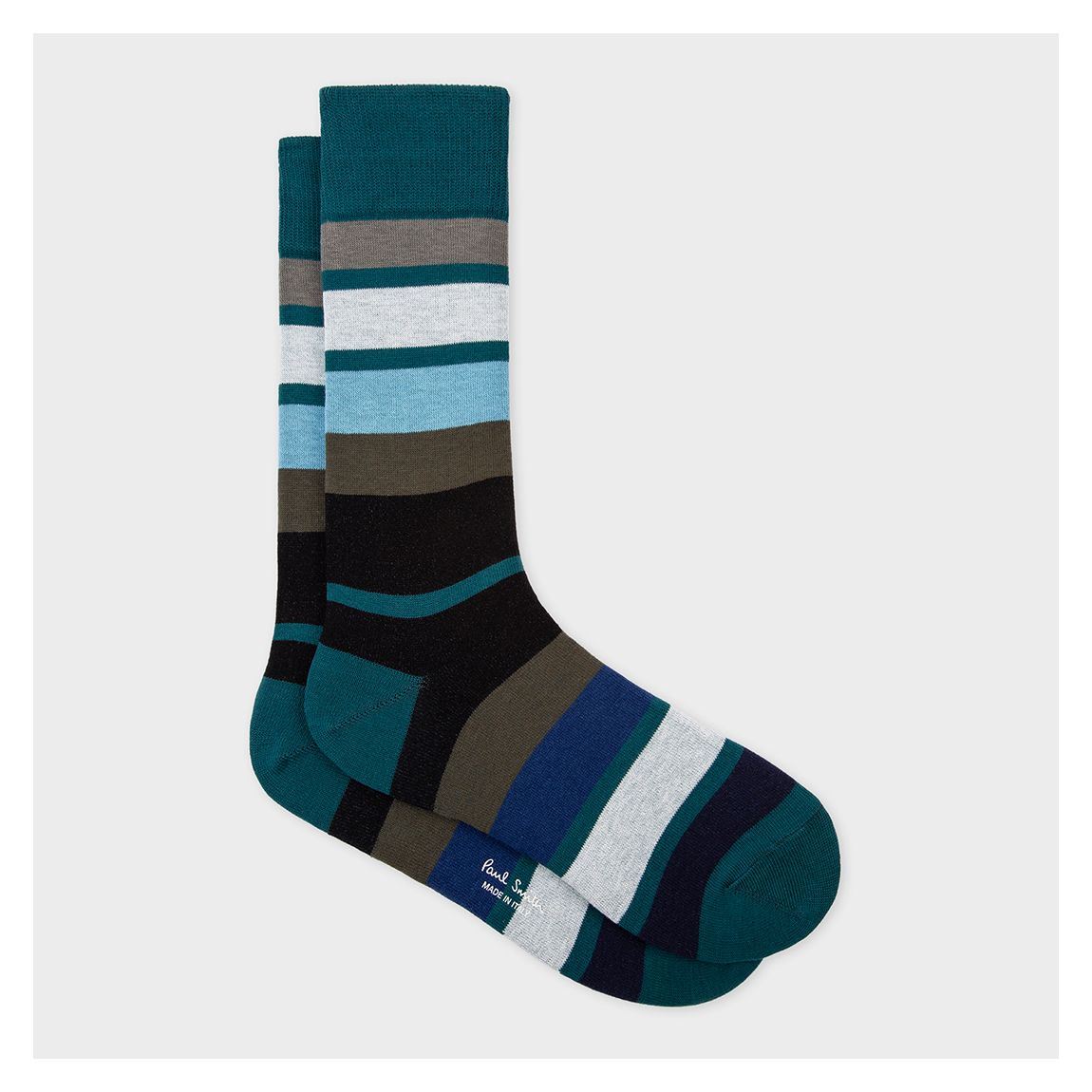 Blue Antanas Stripe Socks main product photo
