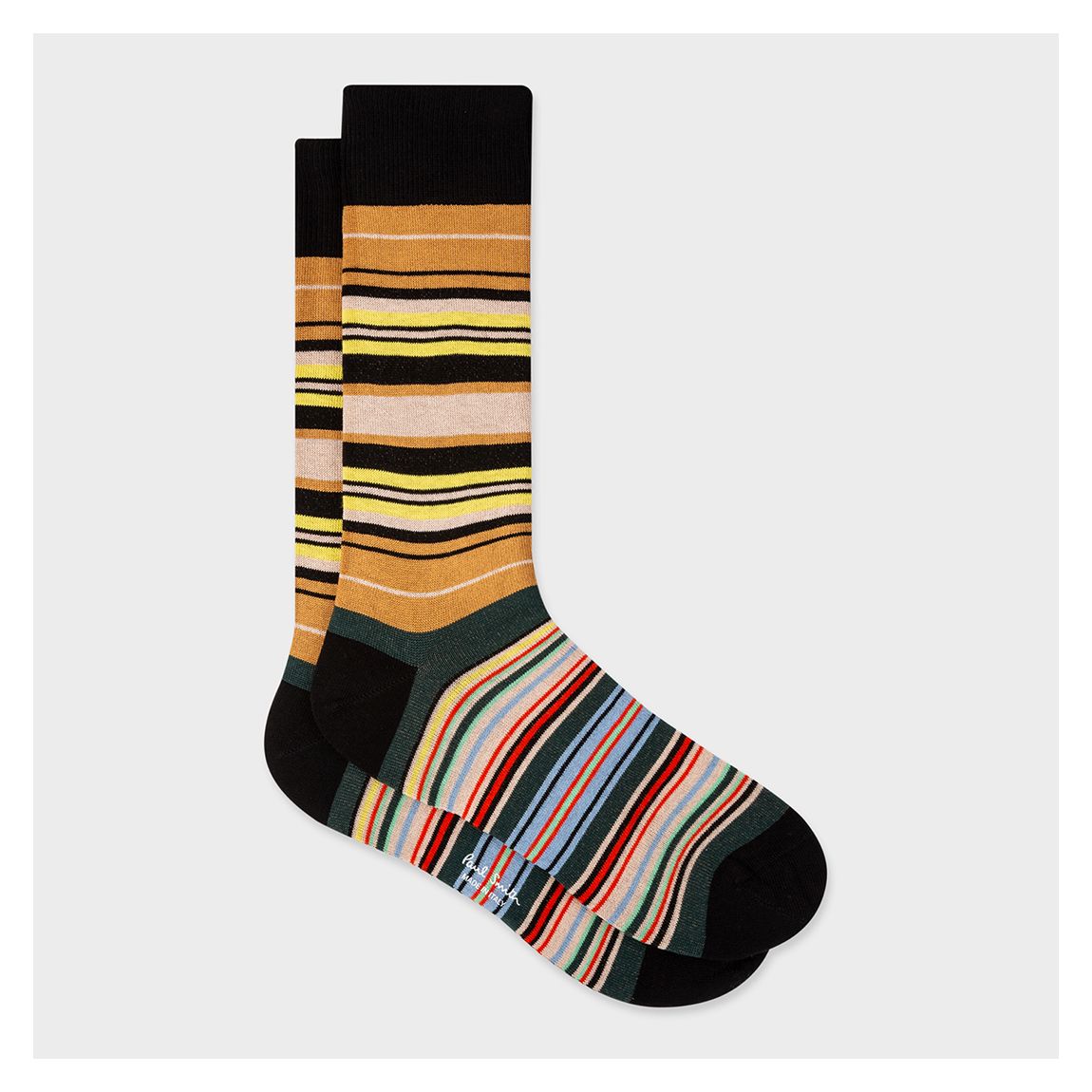 Black Hayward Stripe Socks main product photo