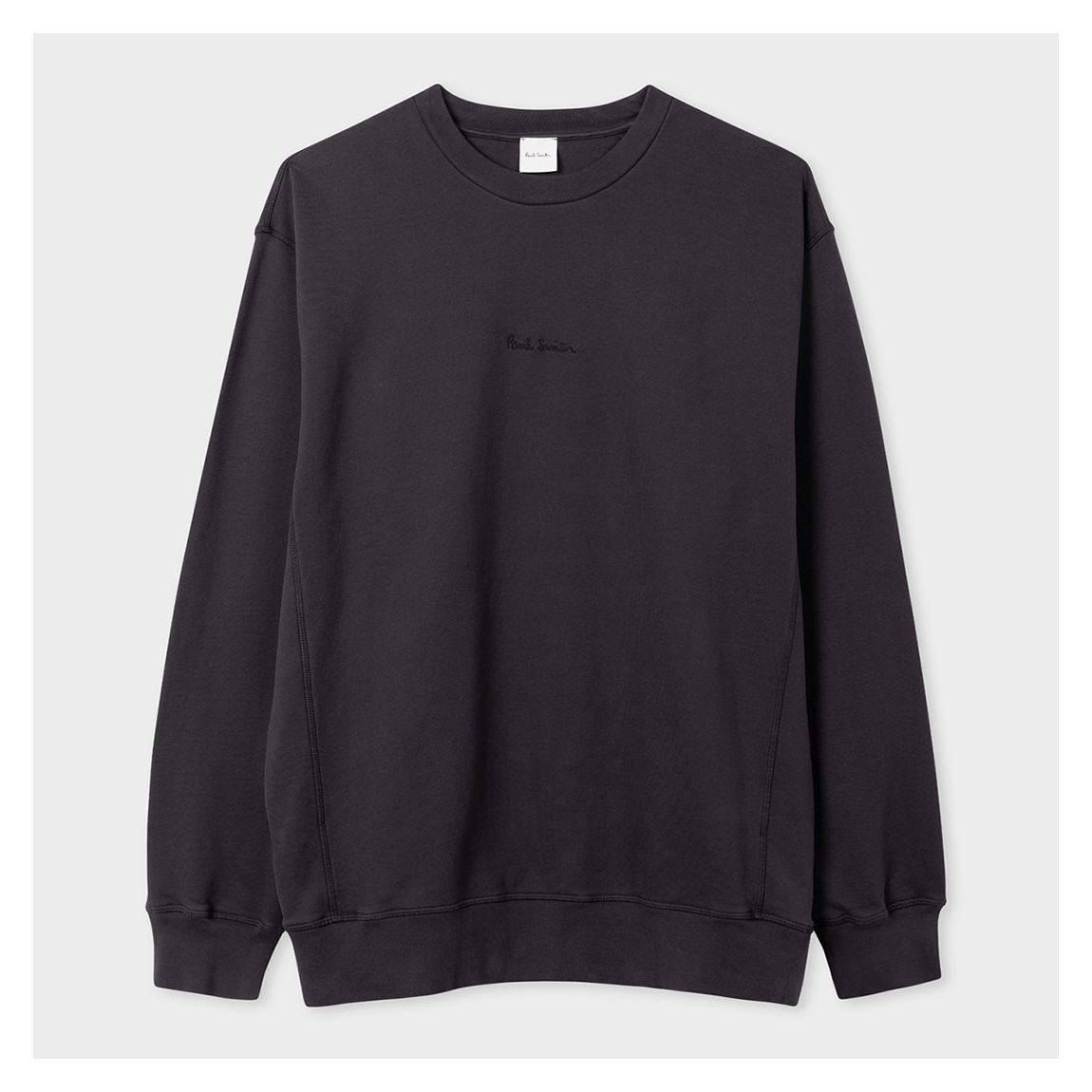 Charcoal Embroidered Cotton Sweatshirt main product photo
