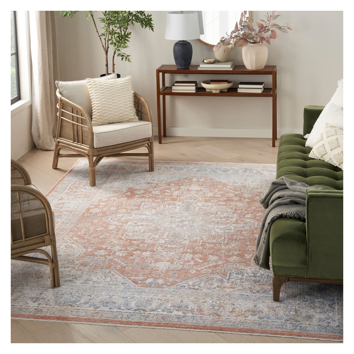Elegant Heirlooms ELH01 305 x 239cm Rug, Blue/Multicolour main product photo