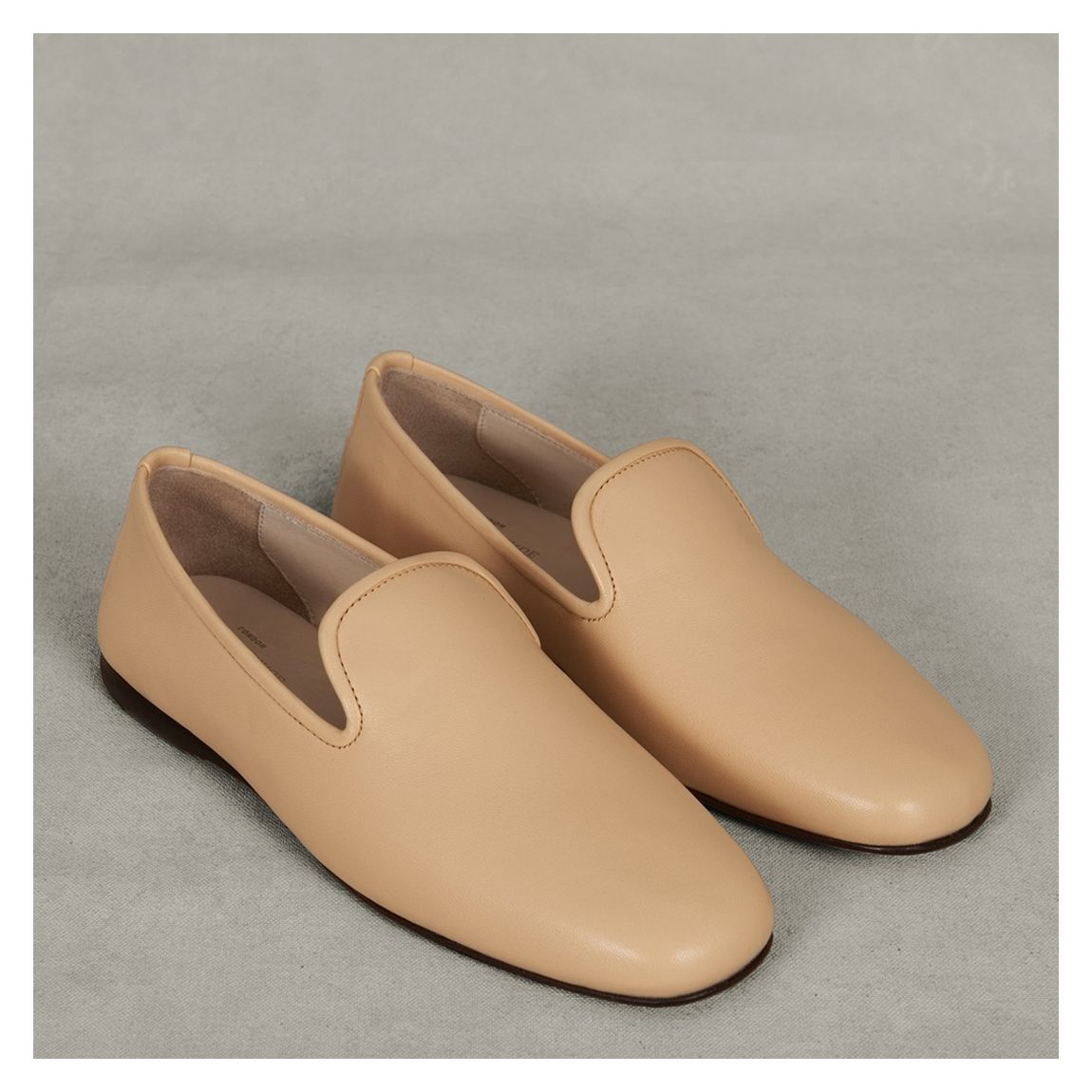 Women's Beige Fenice Nappa Loafers main product photo