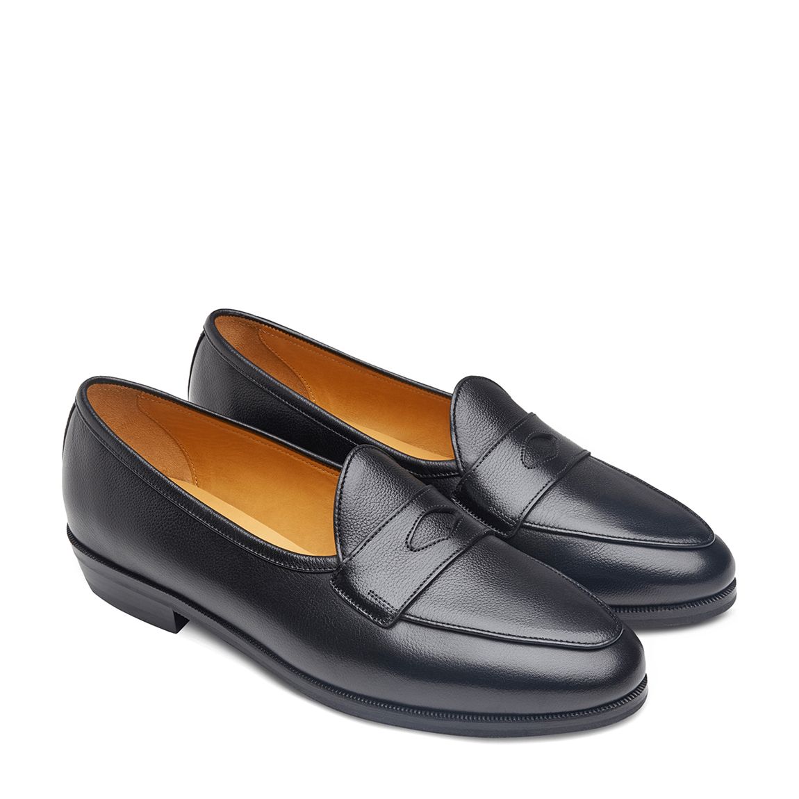 Men's Black Sagan Ivy Leather Loafers main product photo
