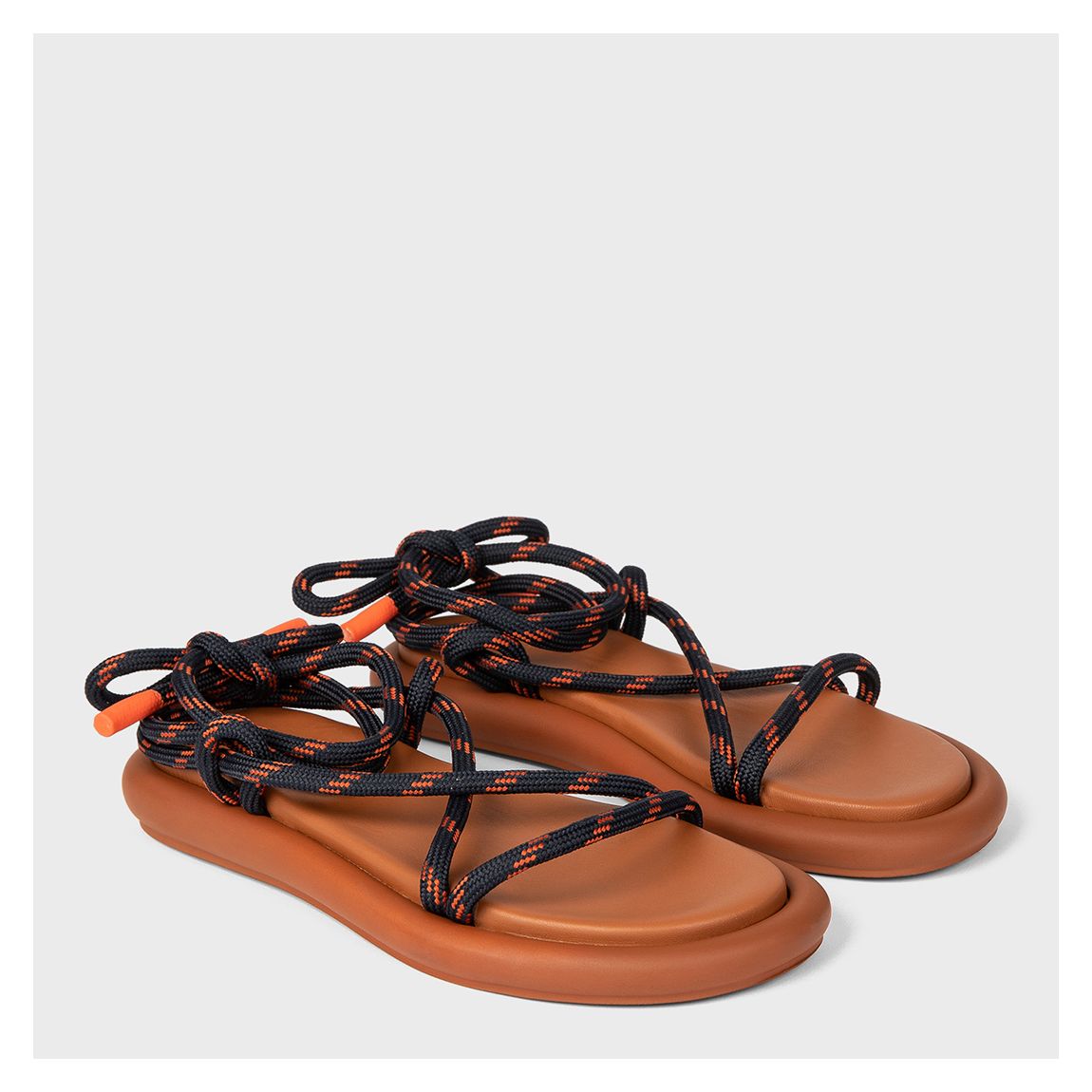 Camel Mae Rope Tie Sandals main product photo