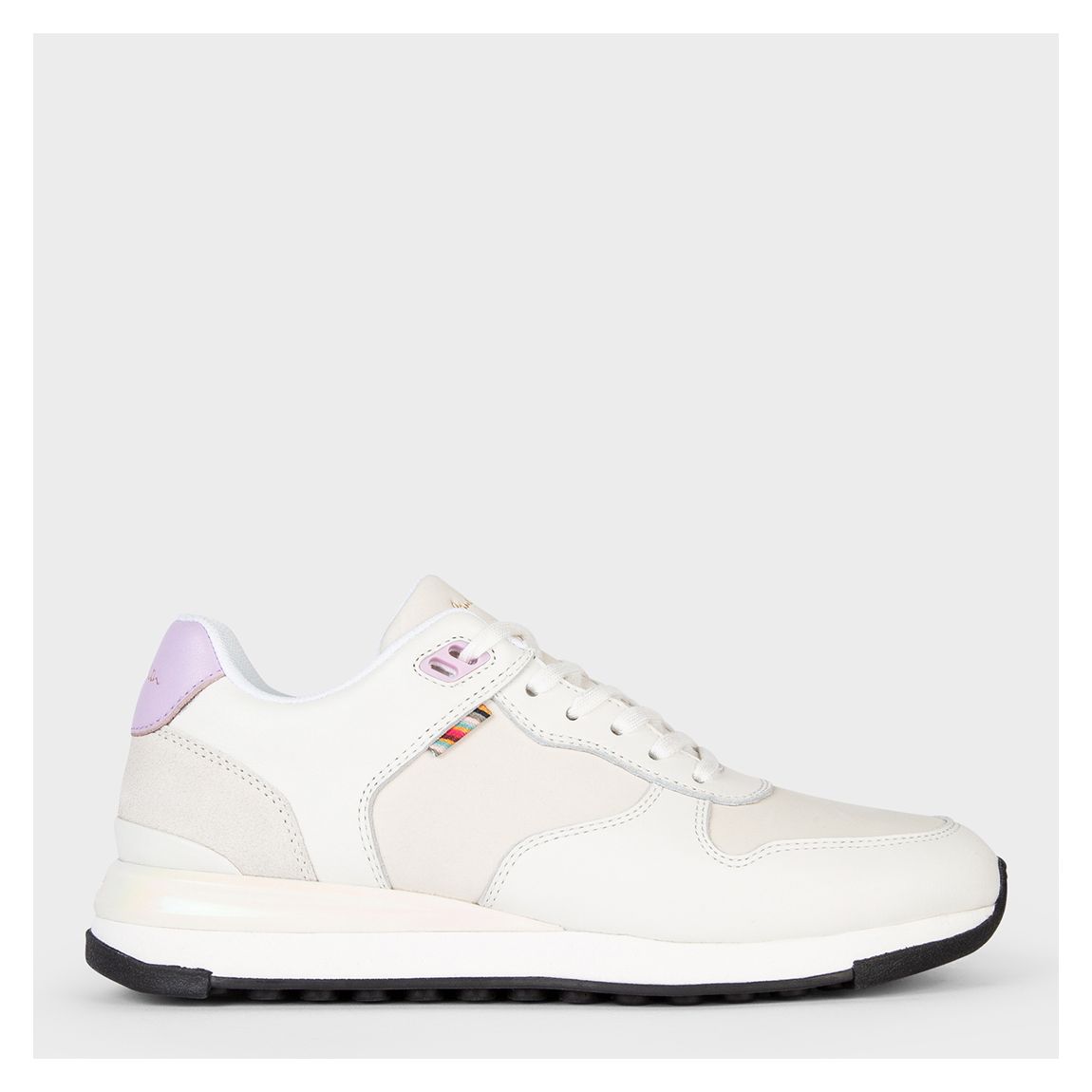 Ecru Ware Lace Up Leather Trainers main product photo