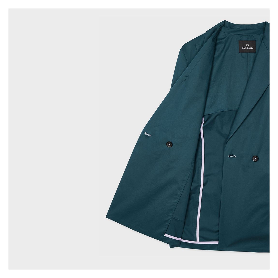 Teal Double Breasted Jacket main product photo