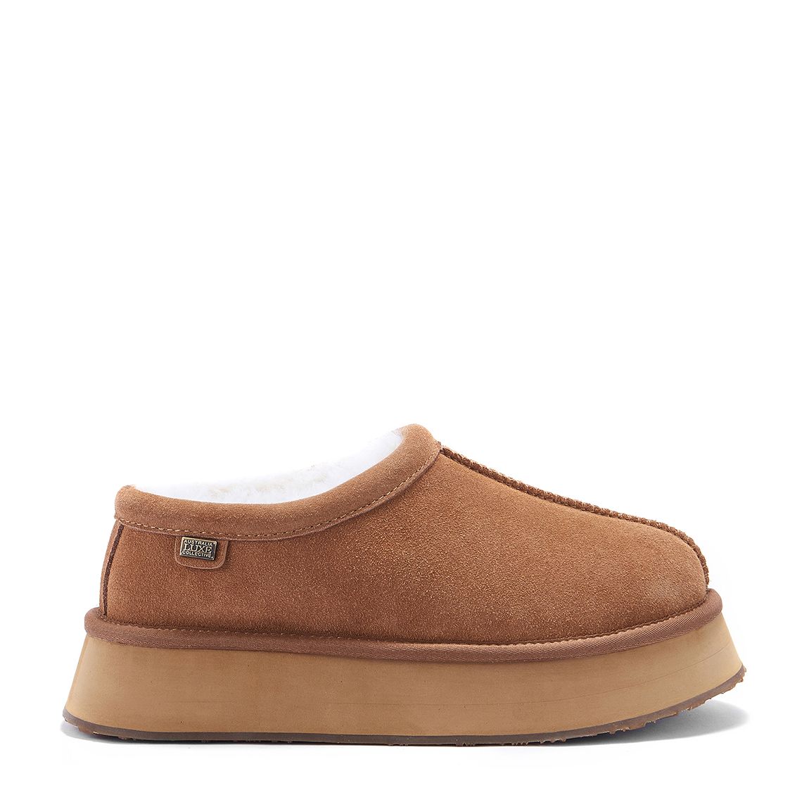 Brown Outback Platform Slippers main product photo