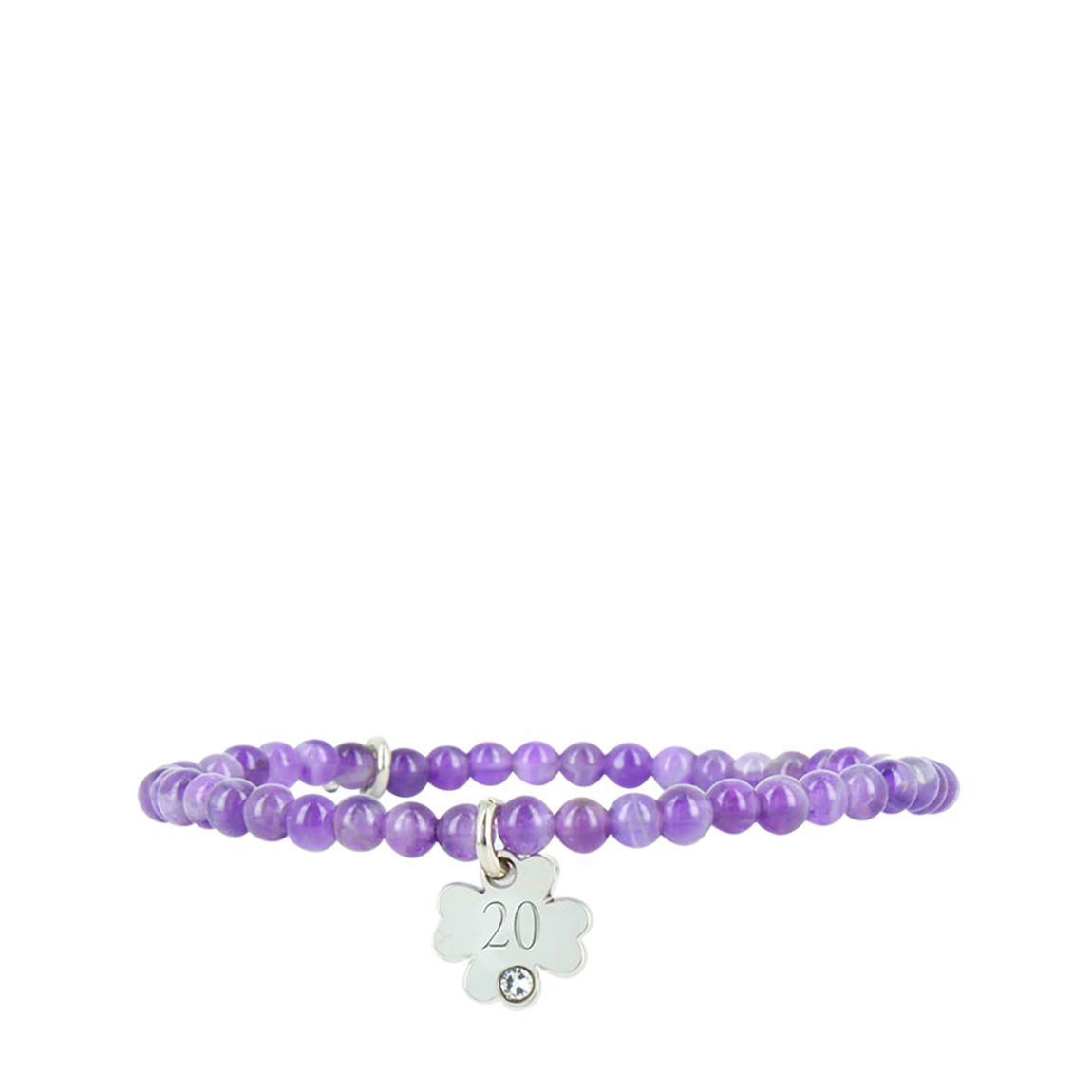 Violet Bead Bracelet Number Clover 20 main product photo