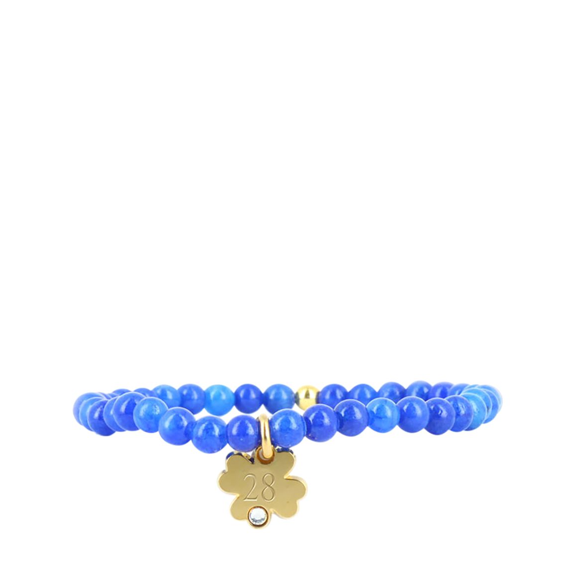 Blue Bead Bracelet Number Clover 28 main product photo