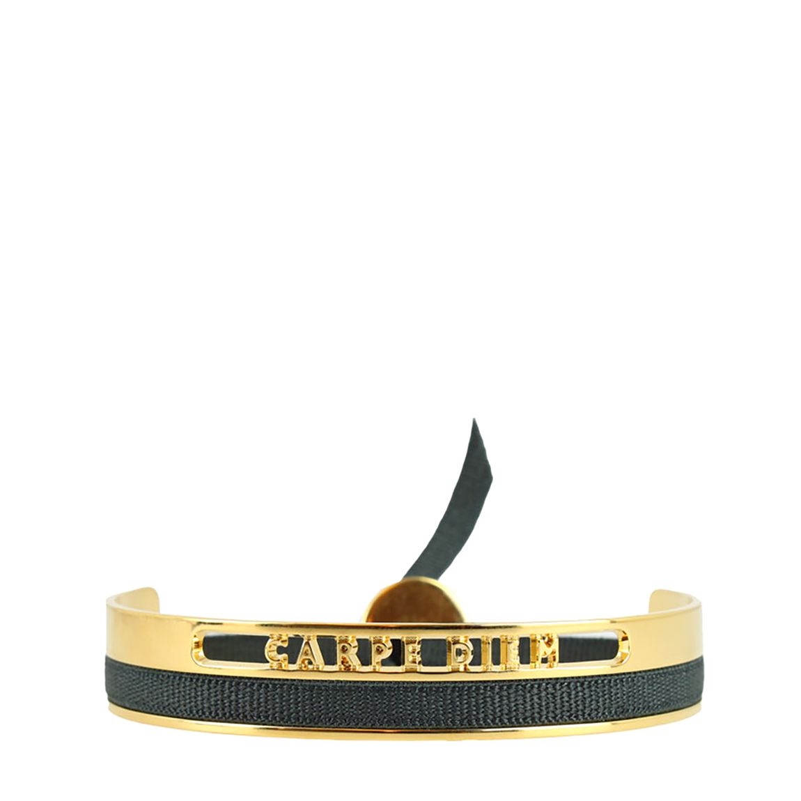 Yellow Gold Ribbon Bangle 4Mm Carpe Diem main product photo