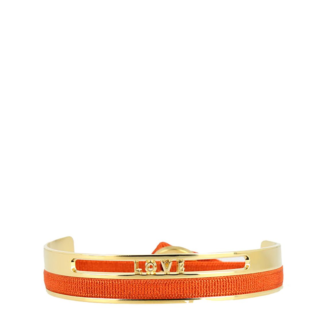 Yellow Gold Ribbon Bangle 4Mm Love main product photo