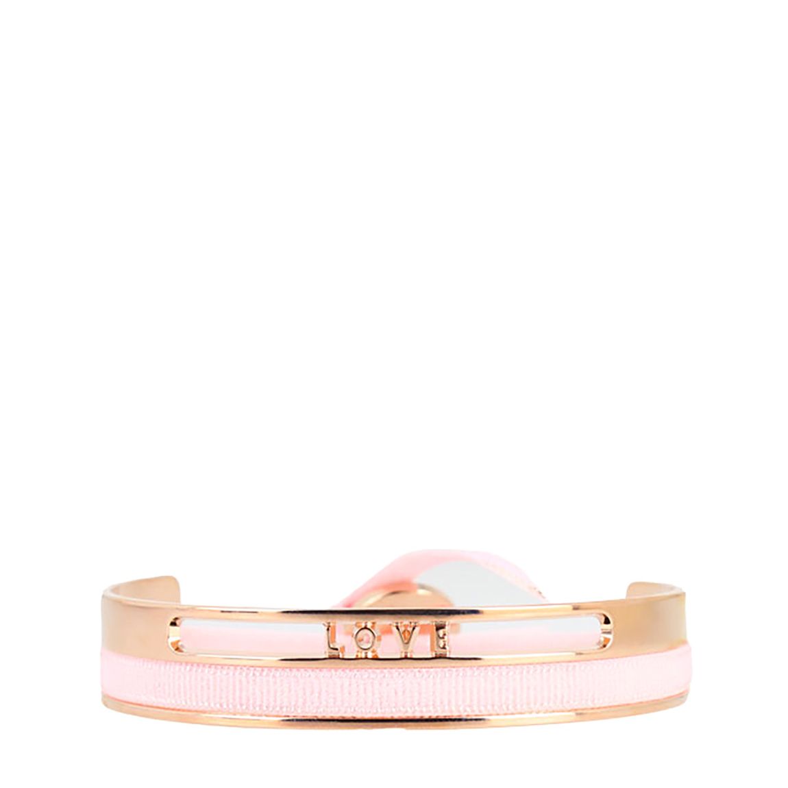 Pink Gold Ribbon Bangle 4Mm Love main product photo
