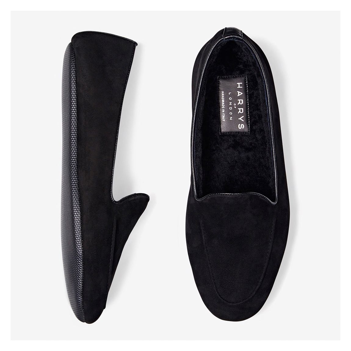 Unisex Black Suede Hatfield Slipper main product photo