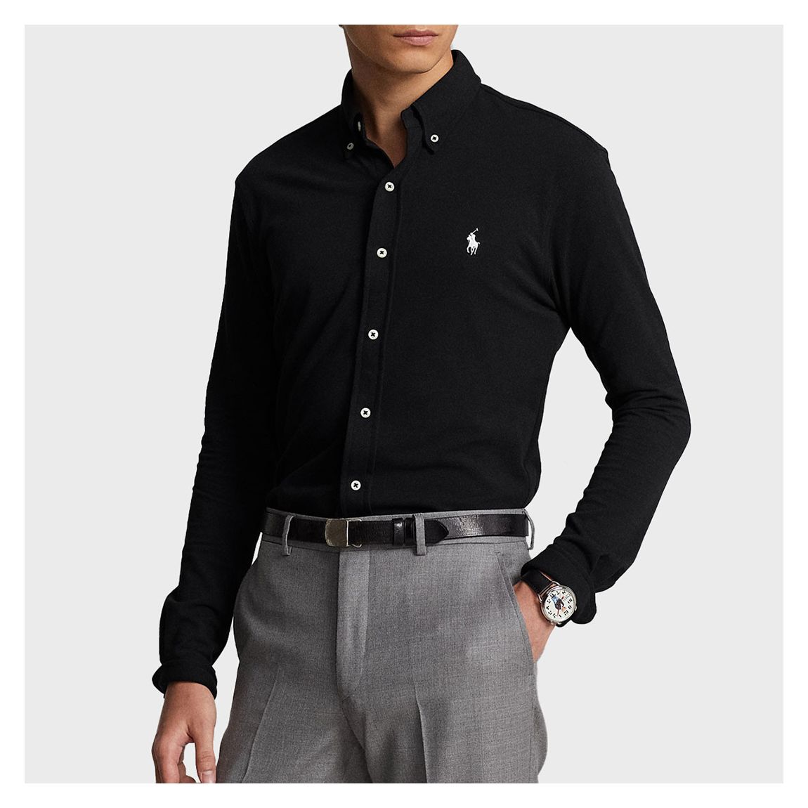 Black Featherweight Mesh Shirt main product photo