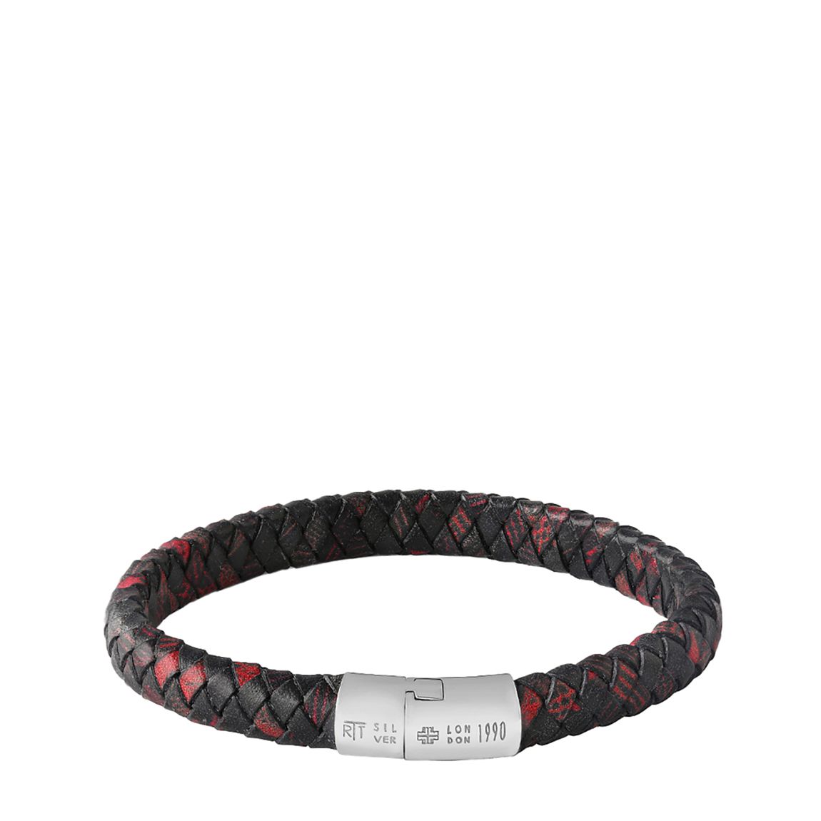Cobra Mars Leather Bracelet in Red main product photo