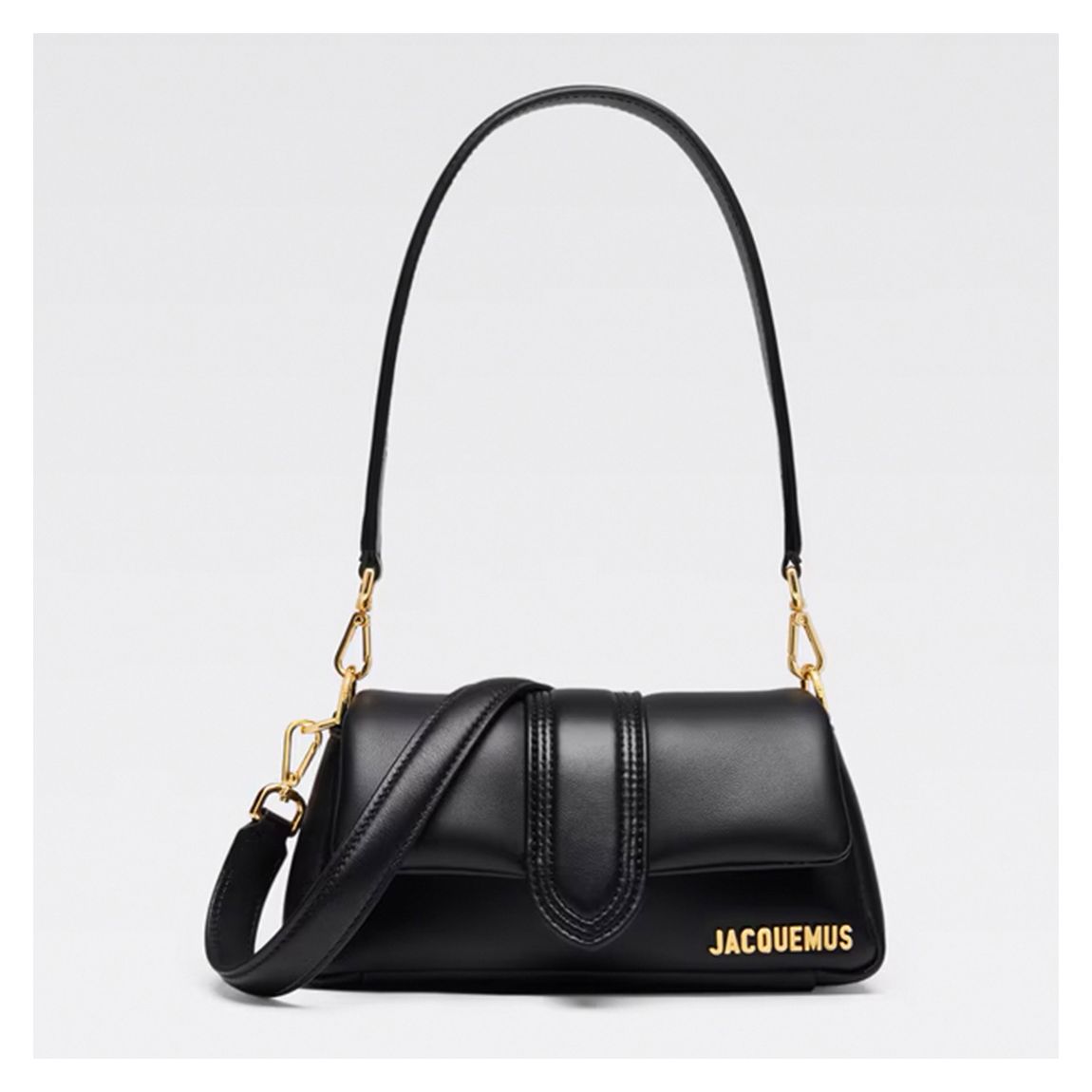 Black The Small Bambimou Mini Puffed Flap Bag main product photo
