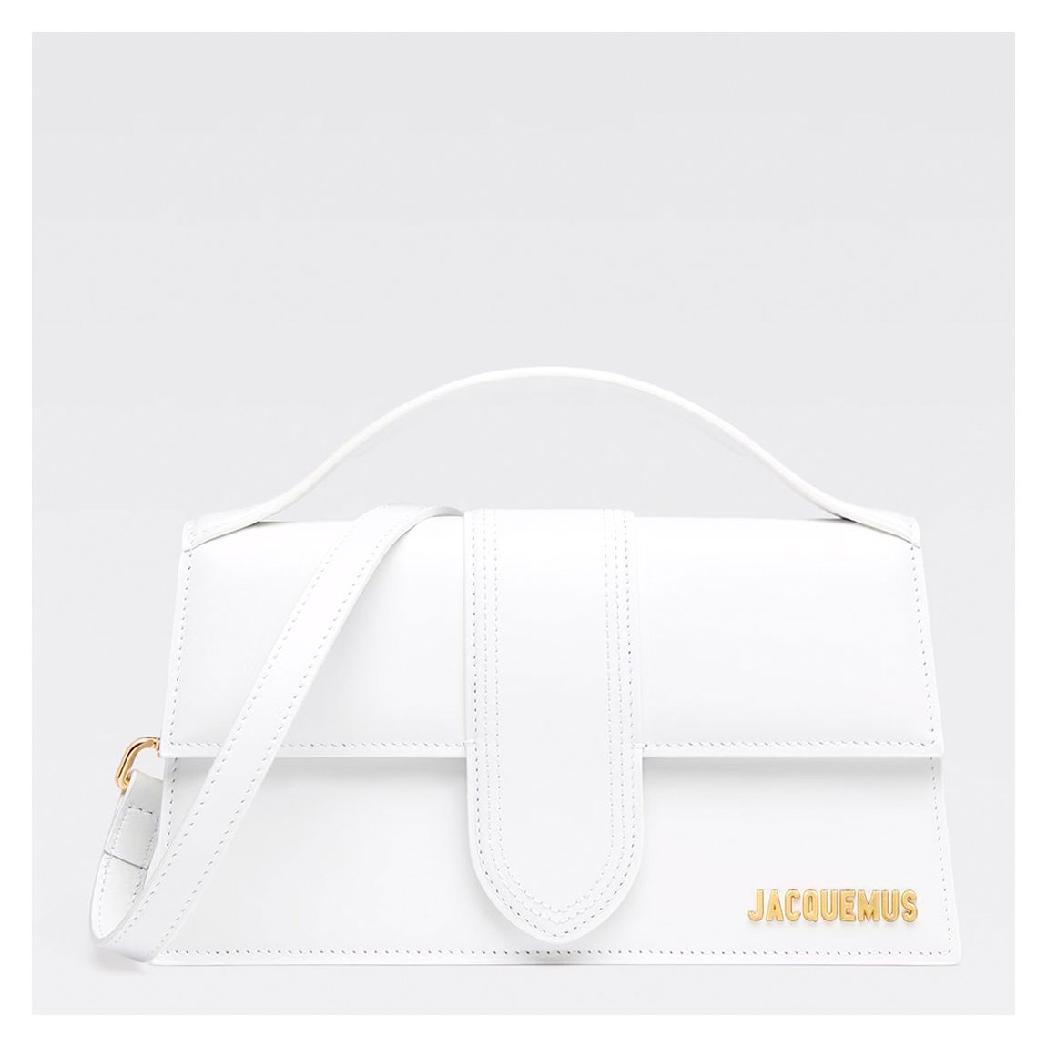 White Jacquemus Le Grand Bambino Tote Bag main product photo