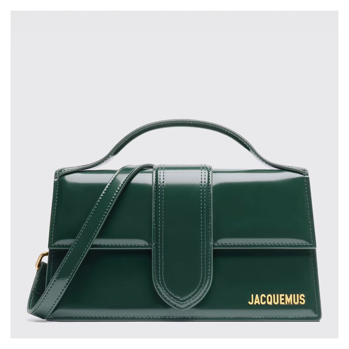 Dark Green Jacquemus The Large Bambino Crossbody Bag main product photo