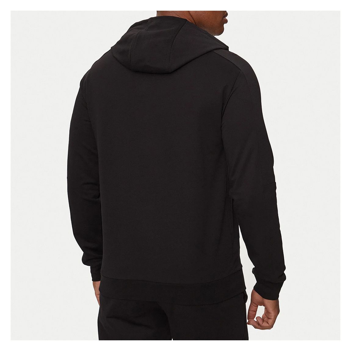 Black Hooded Cotton Sweatshirt main product photo