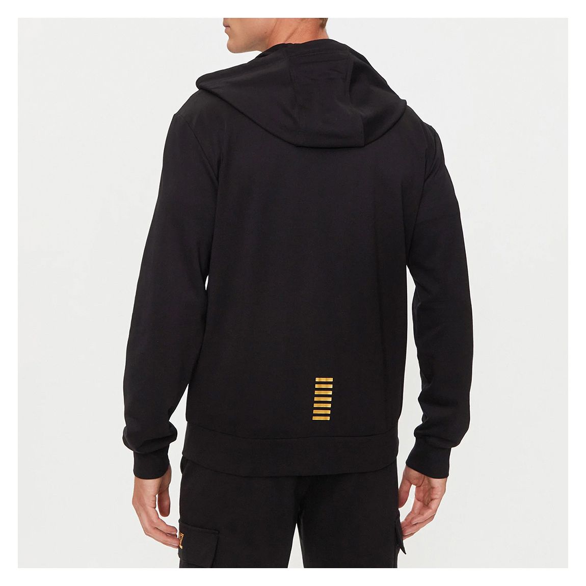 Black Zip Through Cotton Sweatshirt main product photo