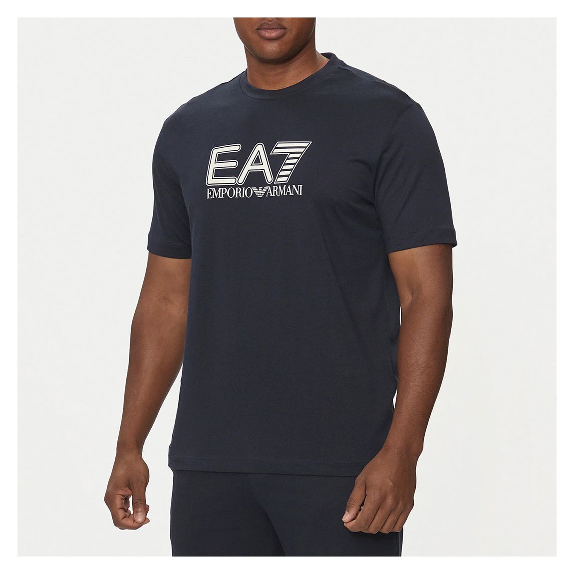 Navy Logo Cotton T-Shirt main product photo