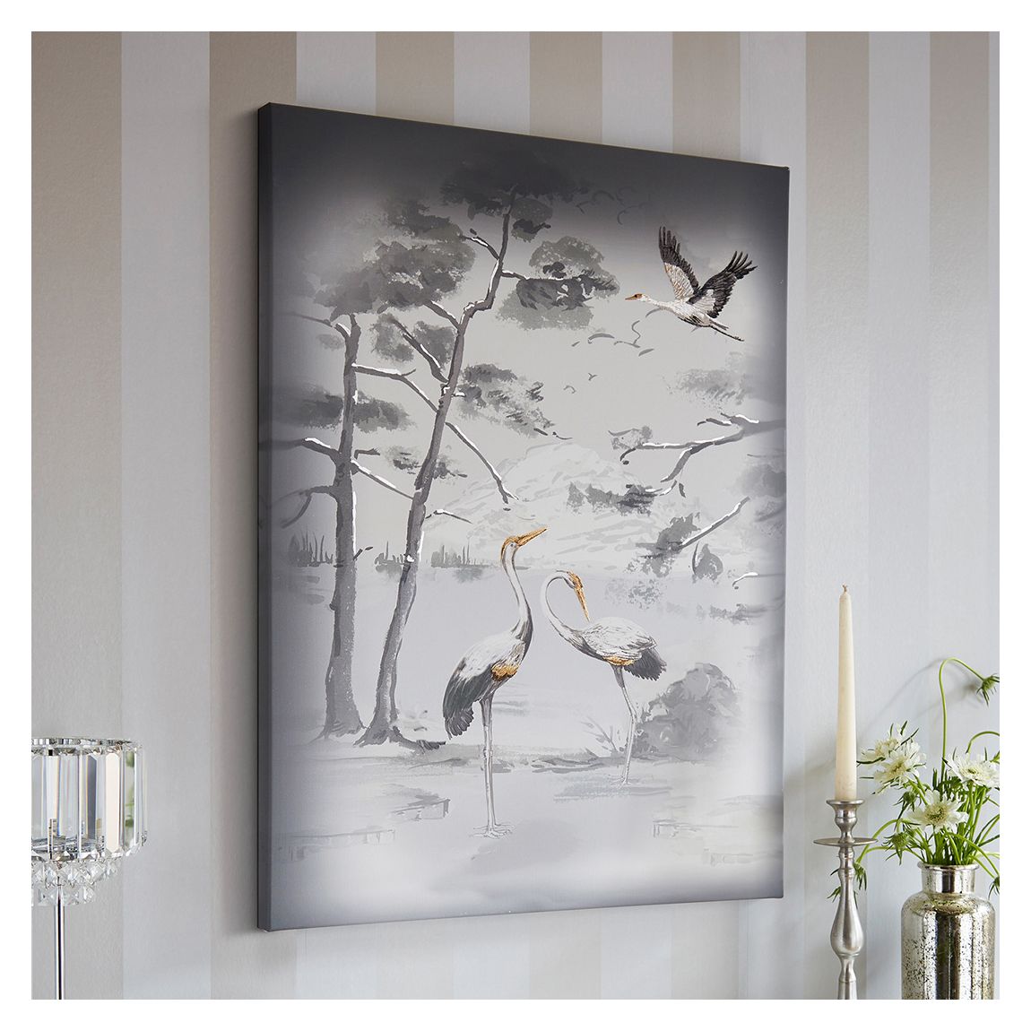 Animalia 60x80cm Printed Canvas With Metallic Foil Embellishment &Amp; Embroidery main product photo