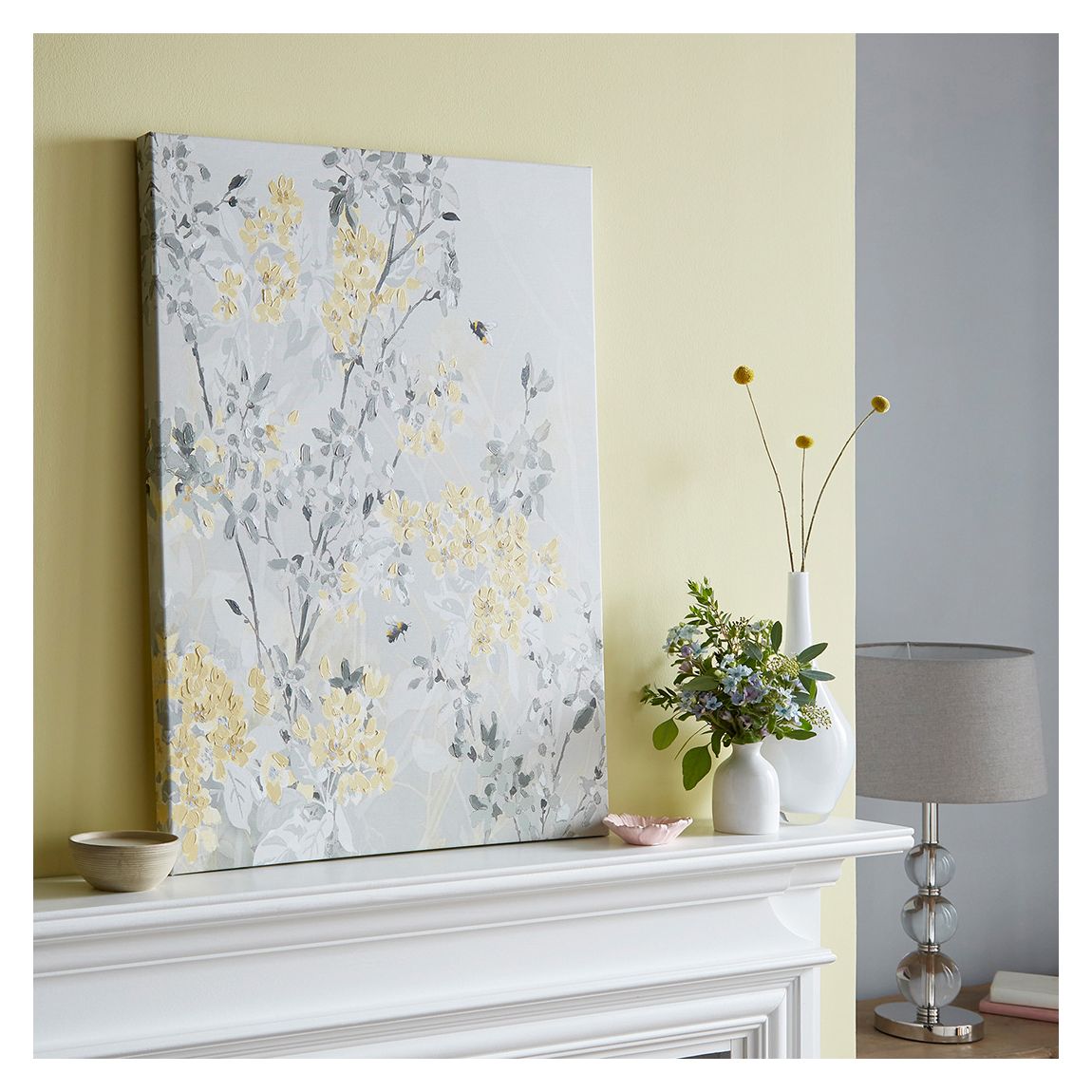 SPRING BLOSSOMS 60X80cm PRINTED CANVAS WITH HAND PAINTED DETAIL main product photo