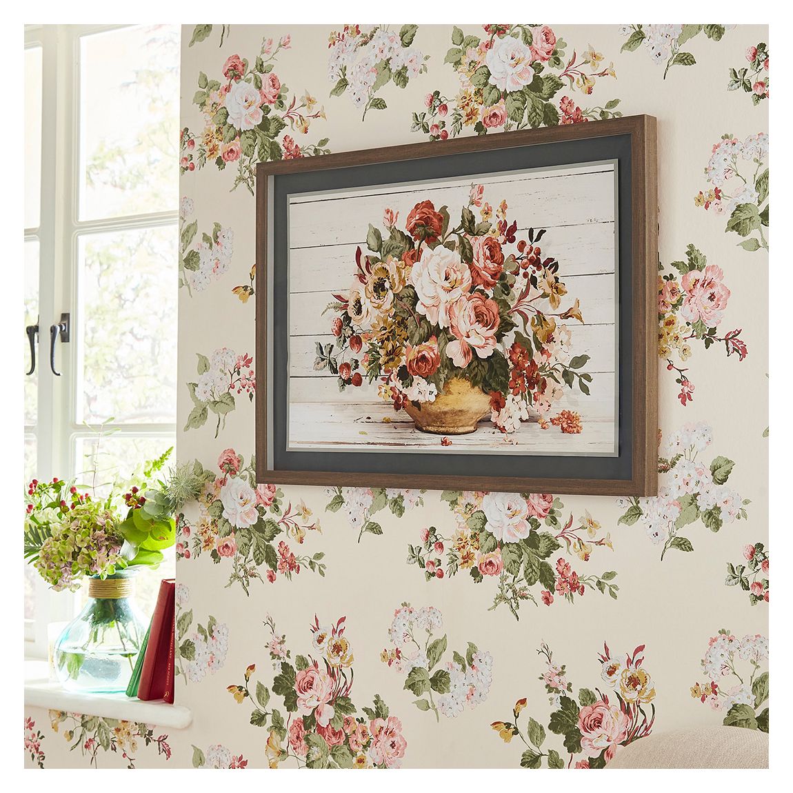 ROSEMORE 70X50cm FRAMED FLOATING PAPER PRINT main product photo