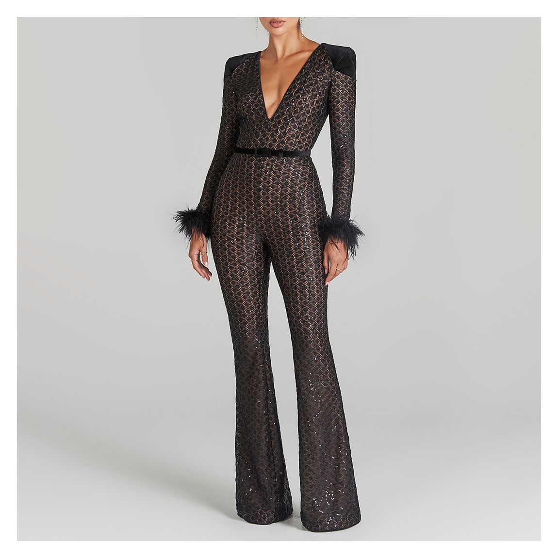 Black Rachel Jumpsuit main product photo