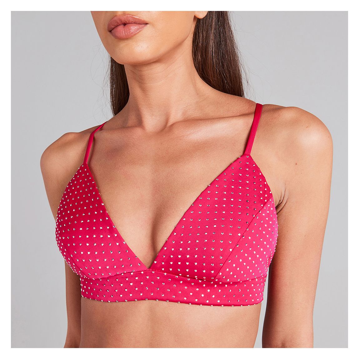 Hot Pink Kira Bra Top main product photo