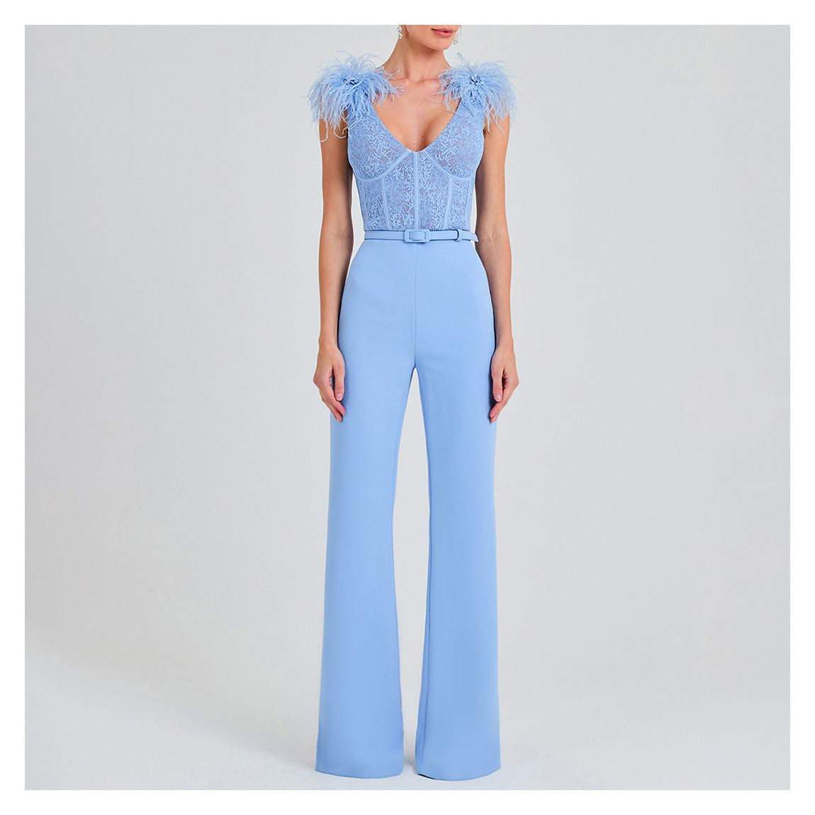 Blue Anabelle Jumpsuit main product photo