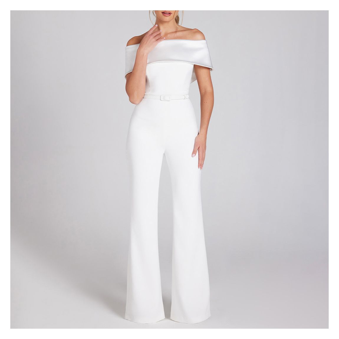 White Ashley Jumpsuit main product photo