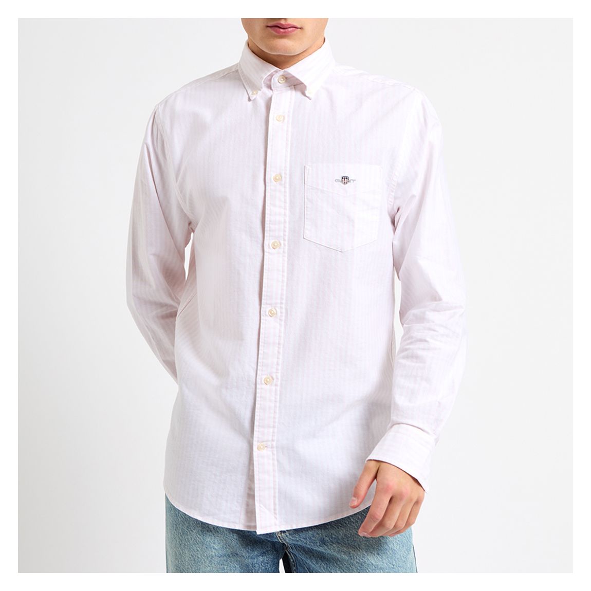 Pink Stripe Regular Fit Oxford Shirt main product photo