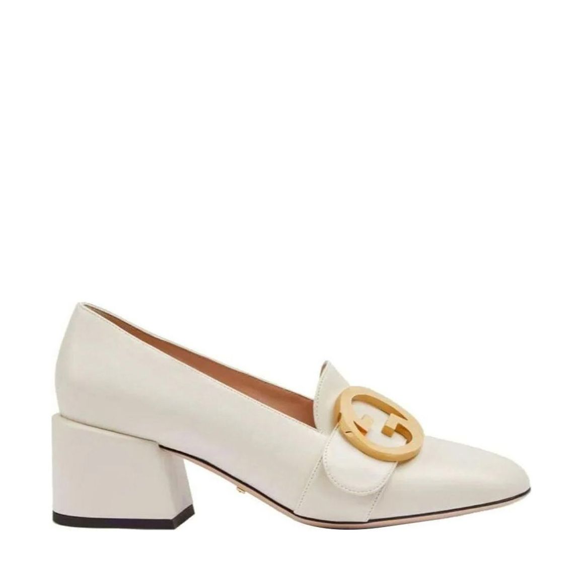 Women's White Blondie Heeled Mocassin main product photo