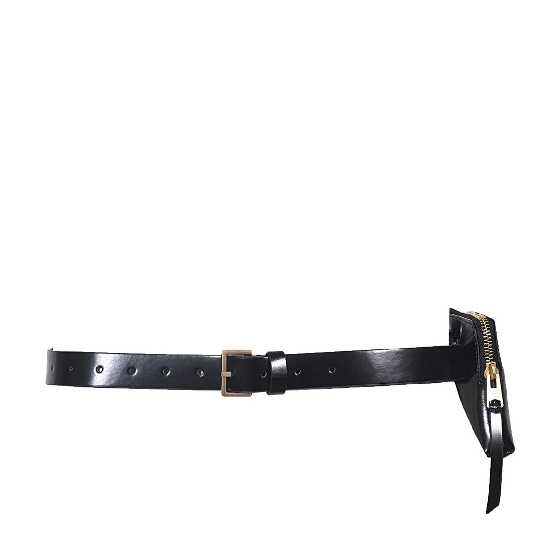 Black 25mm Zip Belt Bag main product photo