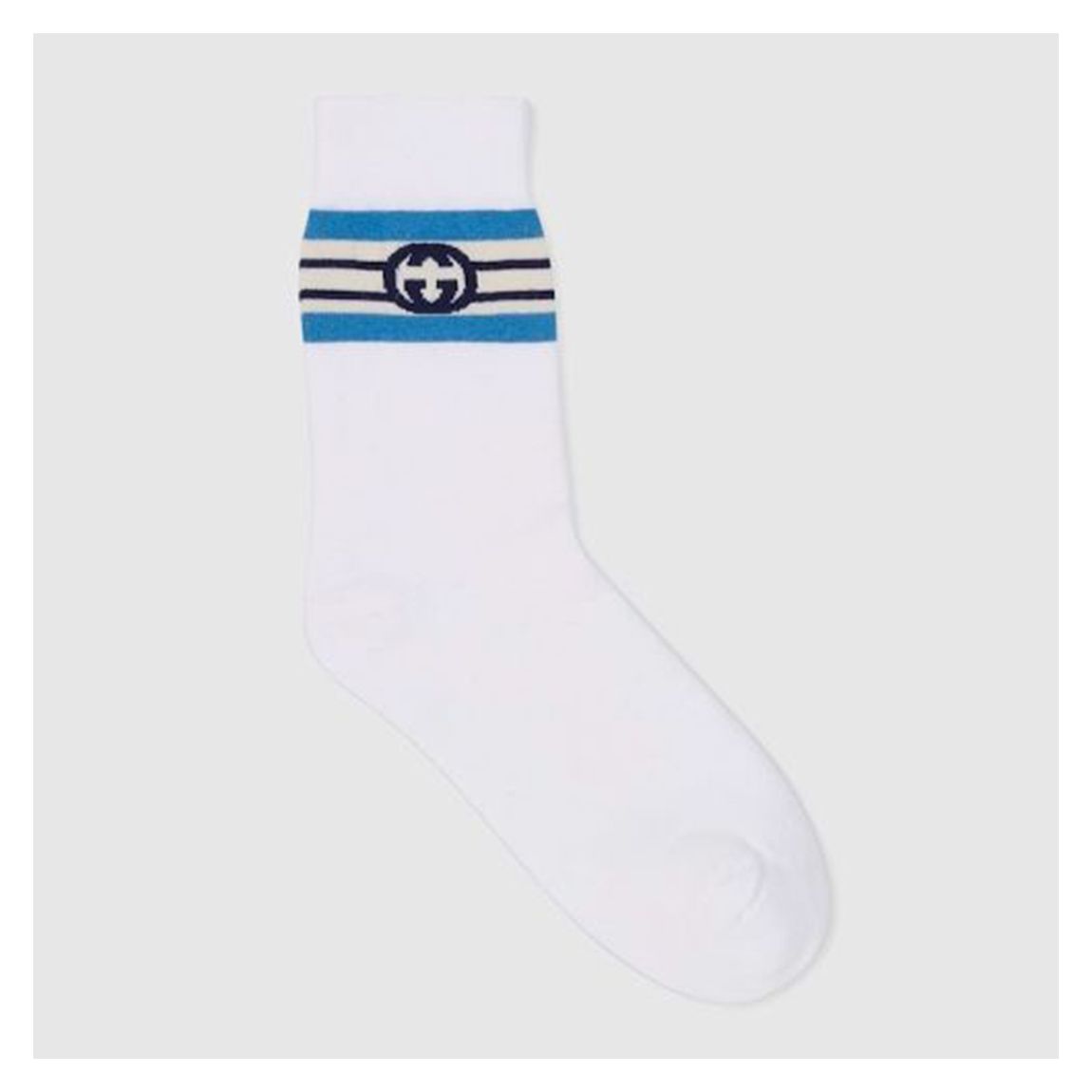 White Gucci Logo Print Detail Socks< main product photo