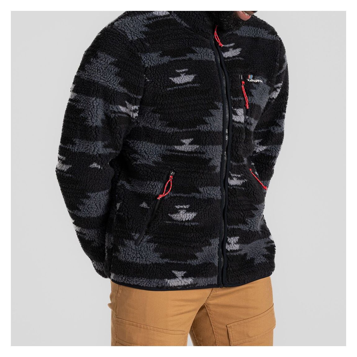 Charcoal Nibo Full Zip Fleece main product photo