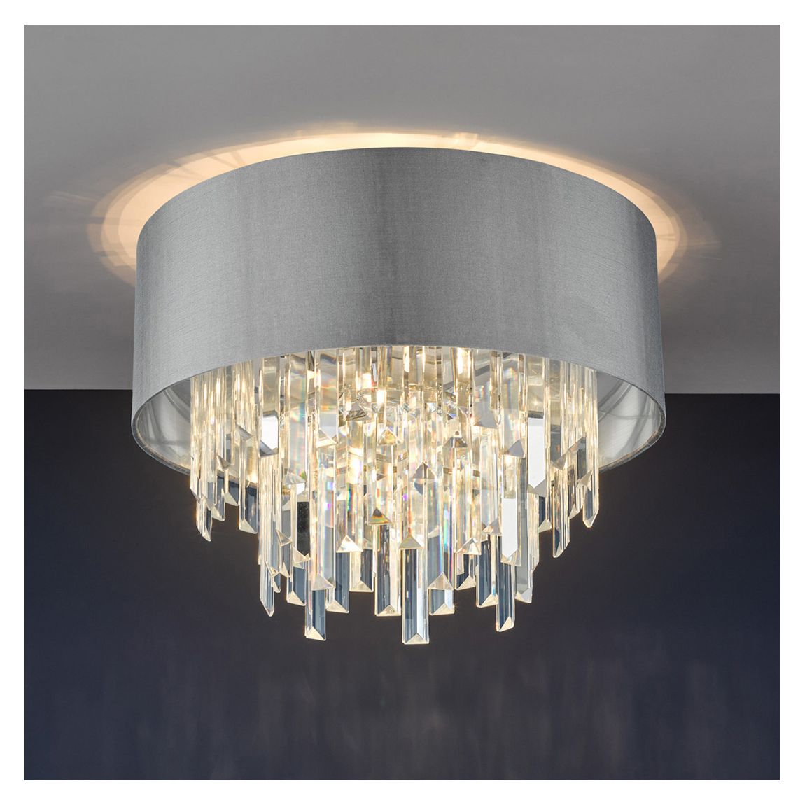 Halle 4 Light Flush Grey Shade main product photo