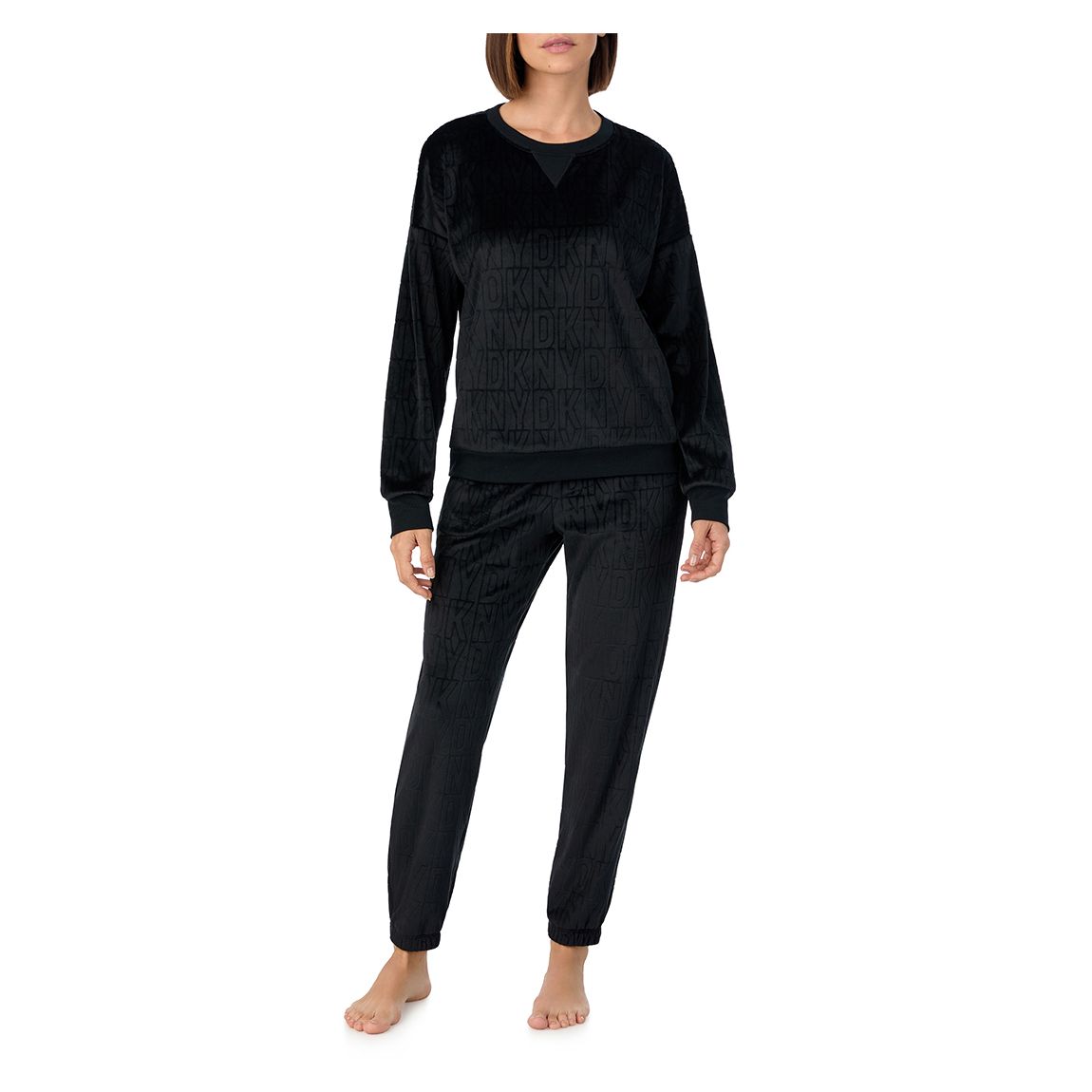 Black Laid Back Jogger Set main product photo