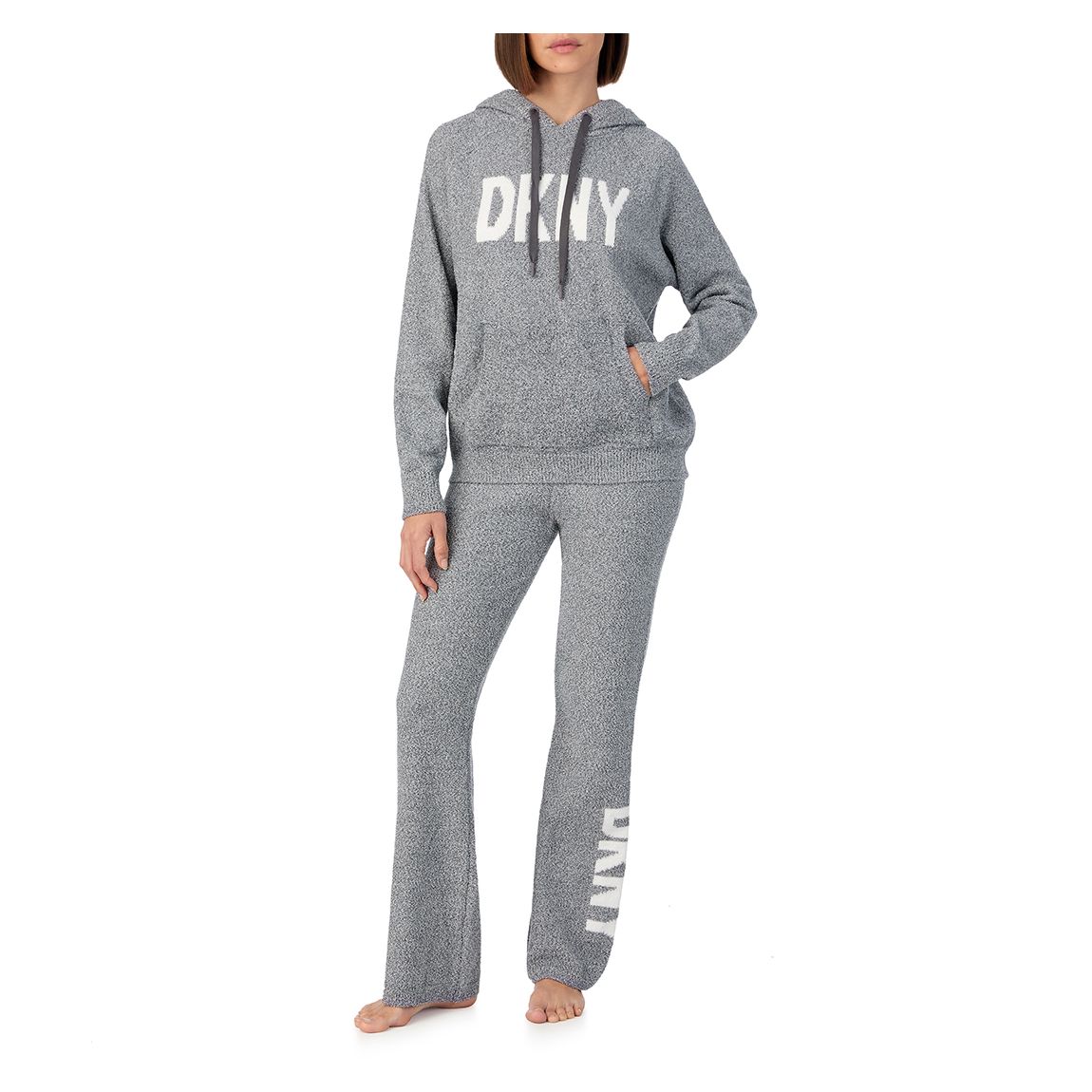 Grey All the Cheer Boucle Hoodie Set main product photo