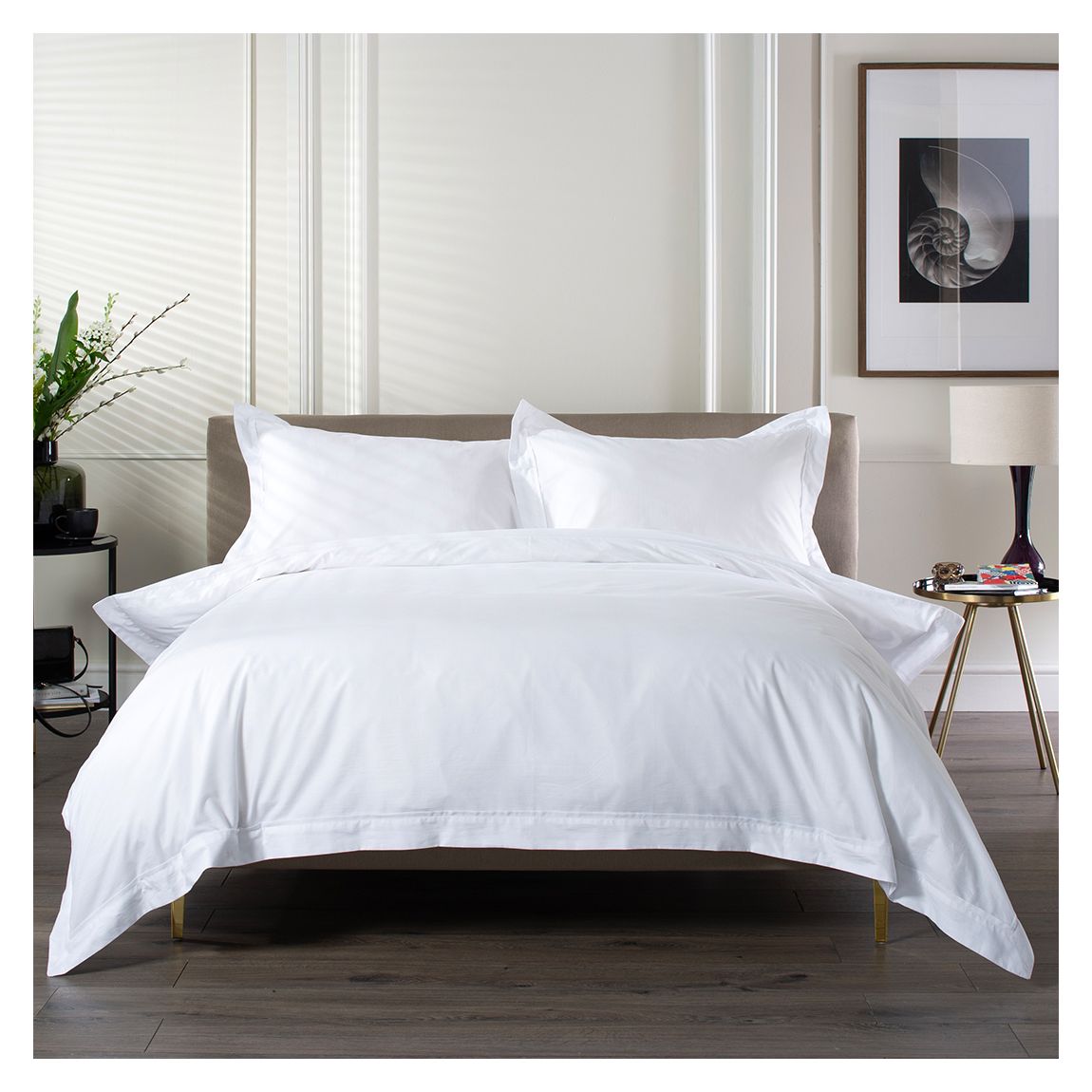 Hampstead Superking Duvet Set, White main product photo