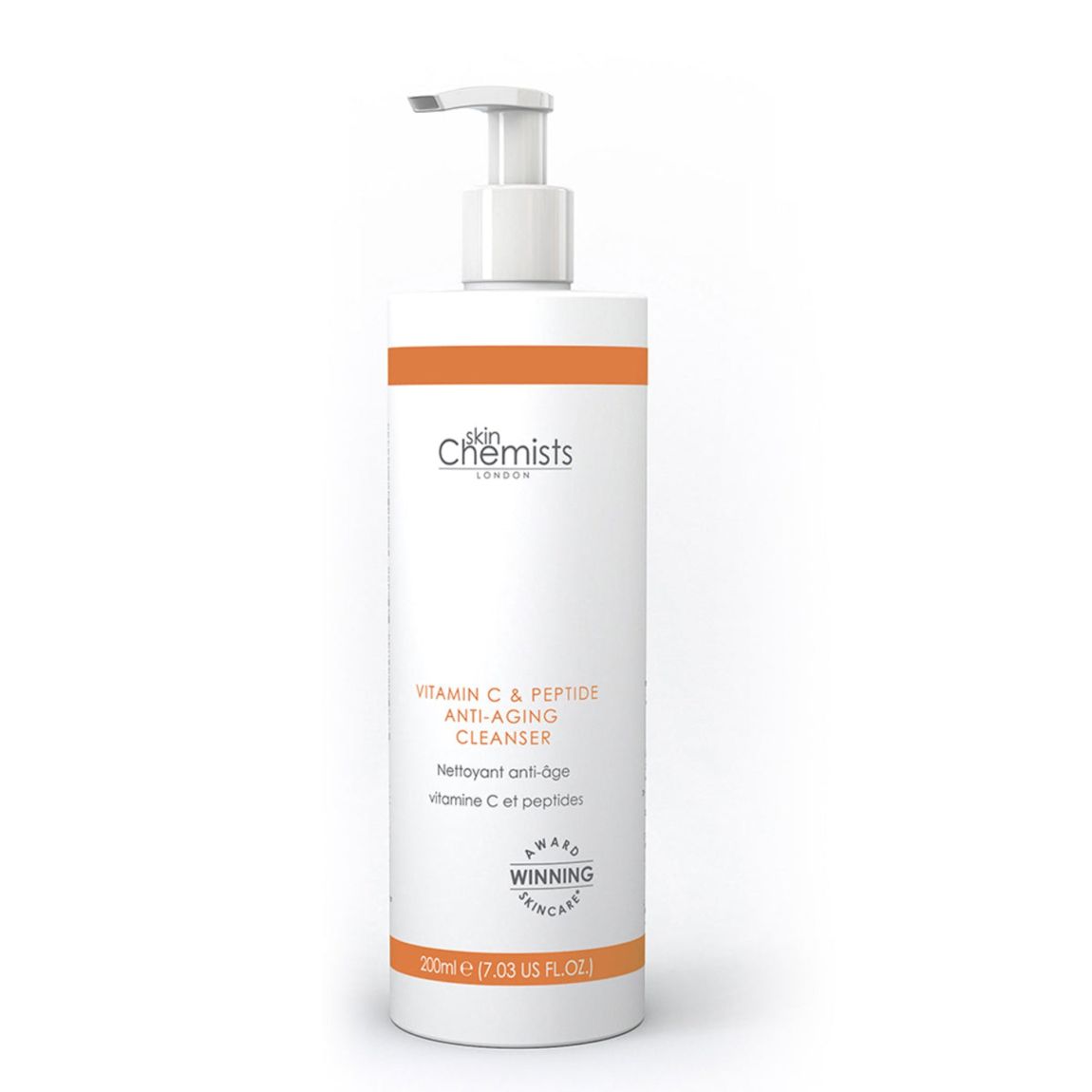 skinChemists Vitamin C & Peptide Cleanser 200ml main product photo