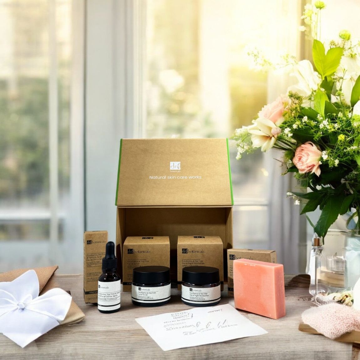 Dr Botanicals Anti-Ageing Eucalyptus & Tea Tree Skincare Gift Set main product photo
